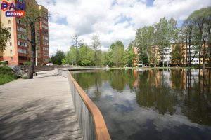 Вблизи водоемов в Раменском проводят работы по содержанию территорий в надлежащем виде