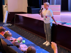 Детям в летнем лагере «Дубки» Раменского округа напомнили о безопасности на дороге