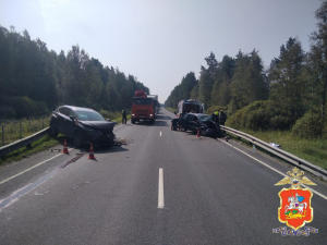 Сотрудники подмосковной Госавтоинспекции устанавливают обстоятельства ДТП в Раменском г.о.