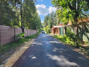  На улице Королева в городе Раменское отремонтировали дорогу.