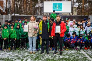 Глава Раменского округа Эдуард Малышев открыл стадион «Спартак» в поселке Быково