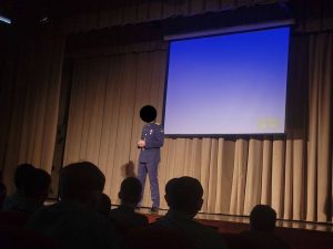 В Раменской школе № 21 состоялась встреча с действующим летчиком-испытателем