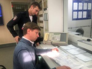 Представитель Общественного совета проверил работу Дежурной части МУ МВД России «Раменское»