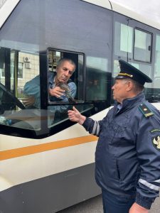 Госавтоинспекция проводит проверку пассажирского транспорта