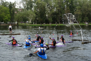 На озере Пионер в Раменском состоялся второй этап Суперкубка по кануполо