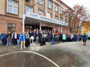 В филиале Авиационного техникума имени В.А.Казакова прошла учебная эвакуация по пожарной безопасности