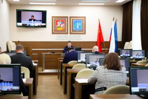 Эдуард Малышев принял участие в еженедельном совещании с областным правительством и главами, которое в режиме ВКС провел губернатор Московской области Андрей Воробьев