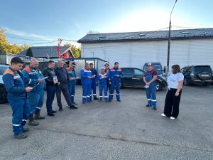 Заместитель директора МКУ «ТУ Гжель» Дарья Васильевна Сивова провела встречу с работниками Гжельского ПО Раменского филиала «Мособлэнерго».
