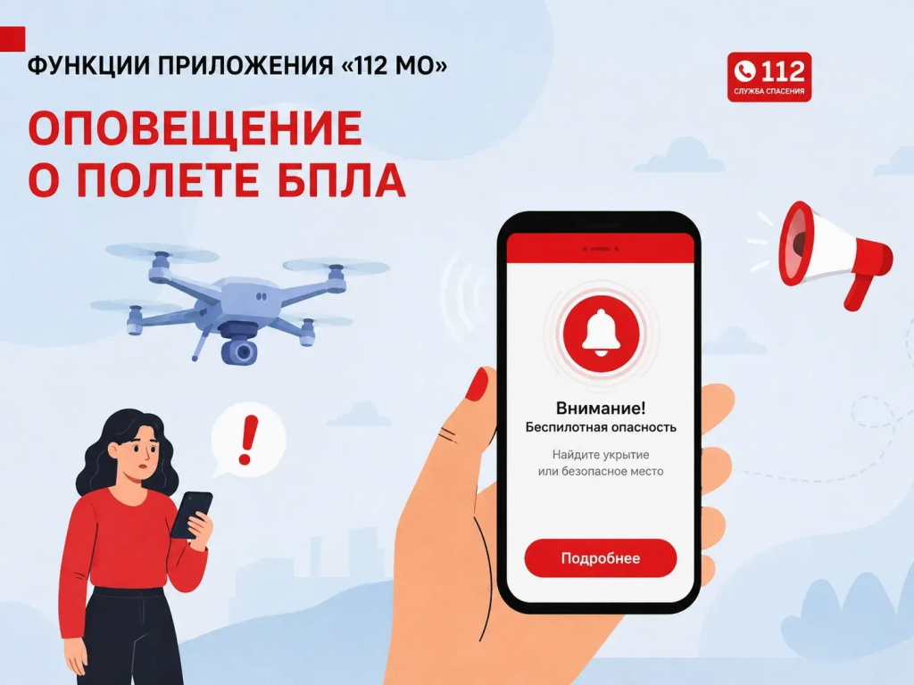 Жители Раменского округа могут скачать приложение «112 МО» для оперативного информирования