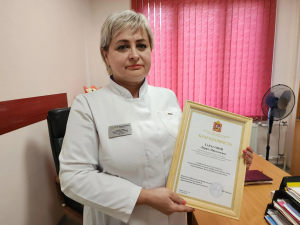 Старшая медсестра Раменской поликлиники получила высокую награду