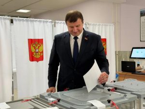 Председатель Совета депутатов Раменского муниципального округа Юрий Ермаков принял участие в выборах