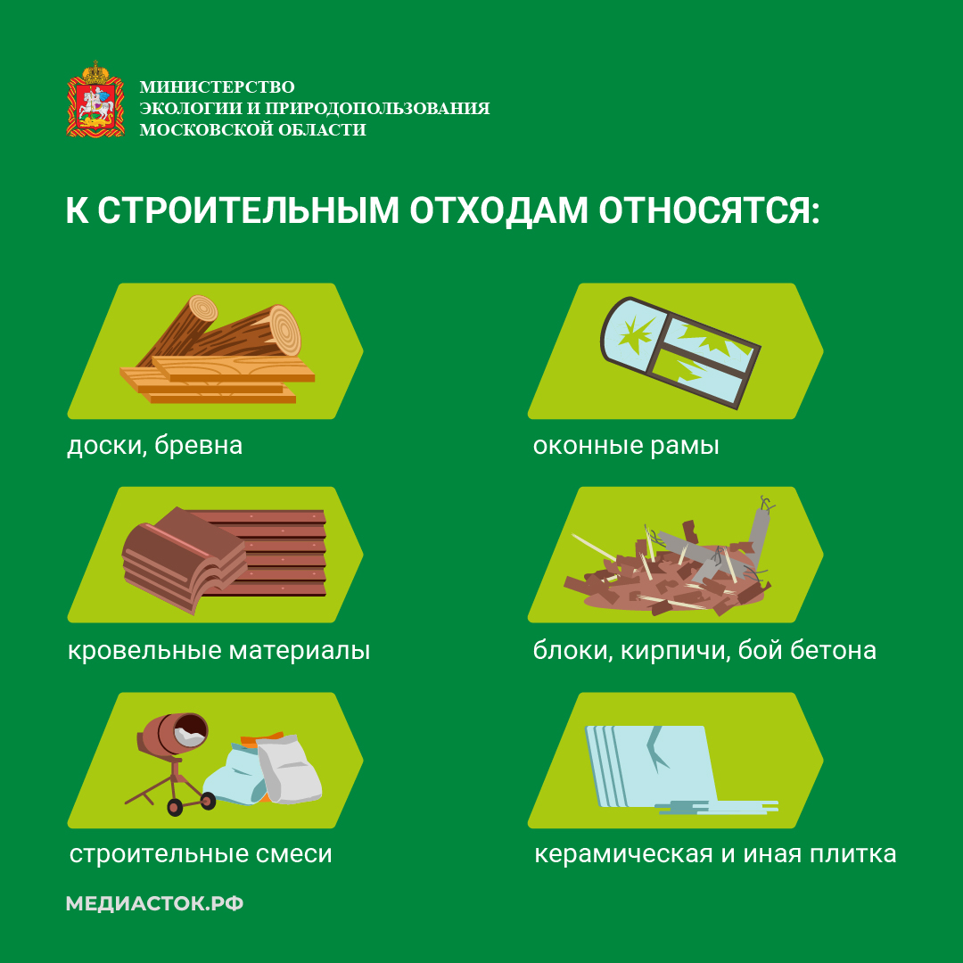 Строительные отходы: как правильно организовать вывоз в Подмосковье?