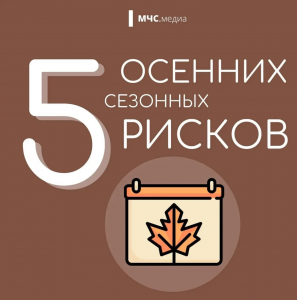 5 осенних рисков: МЧС напоминает о безопасности!